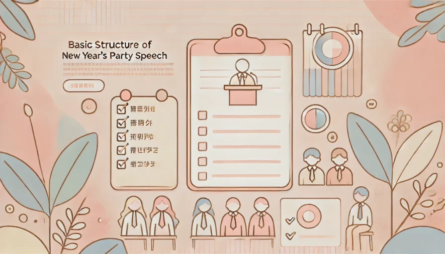 社長の新年会挨拶の基本構成