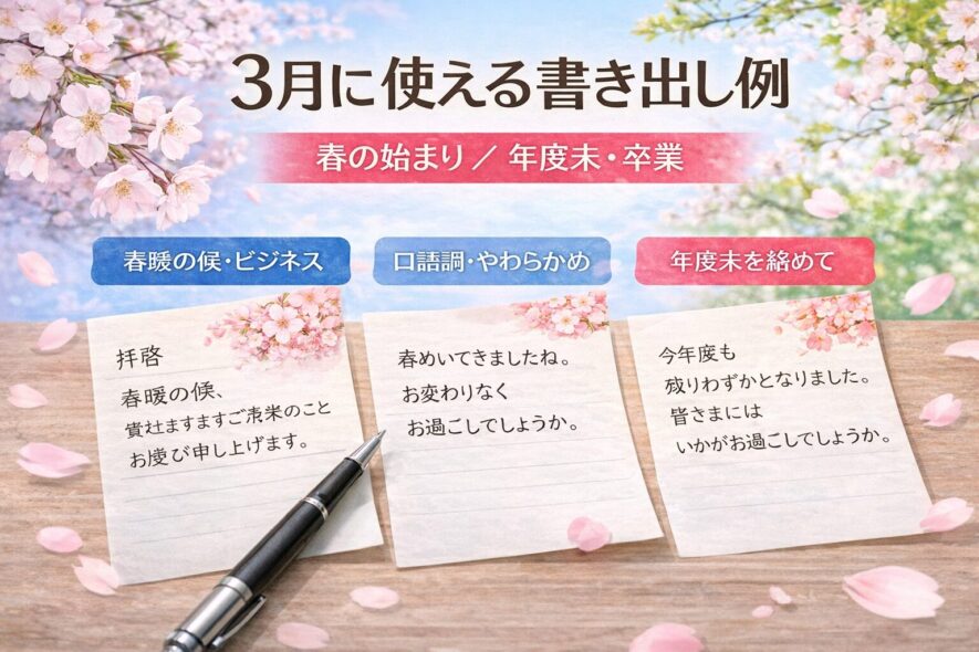 春の時候の挨拶【3月・4月・5月】