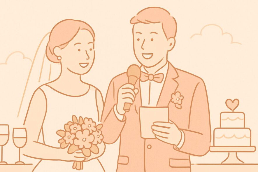 【結婚式の新郎挨拶】感謝が伝わる例文3選＋締め方のコツ