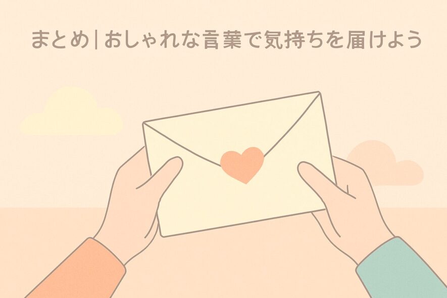 まとめ：おしゃれな言葉で気持ちを届けよう