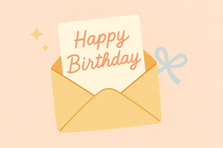 おしゃれな誕生日メッセージを探す人へ