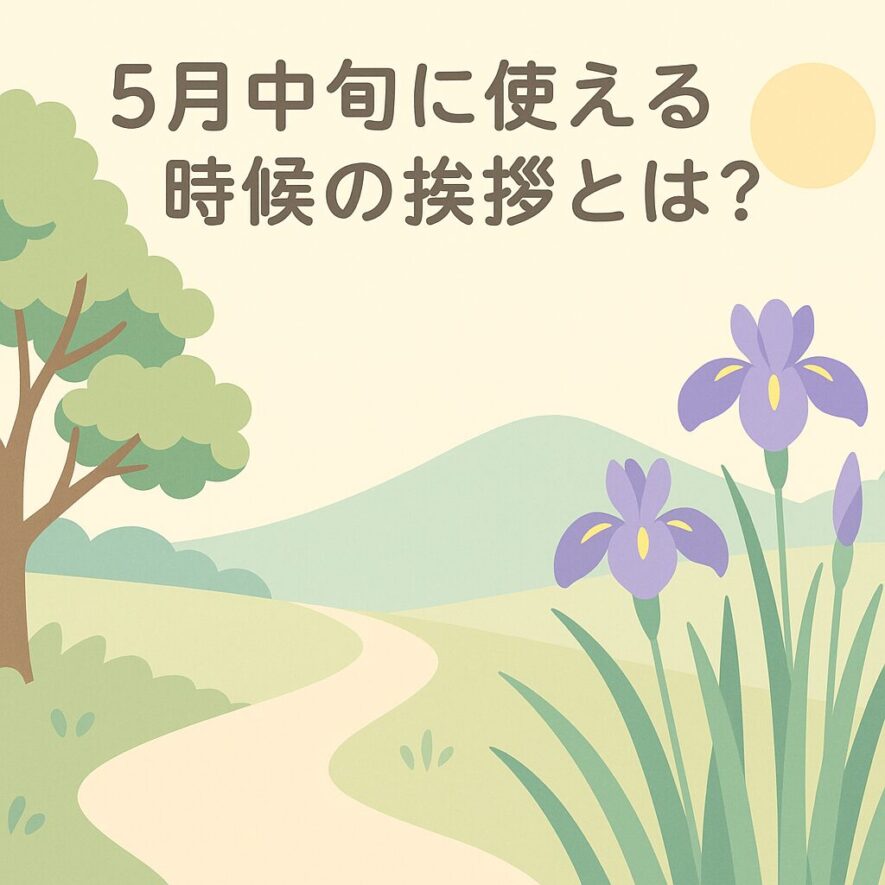 5月中旬に使える時候の挨拶とは？