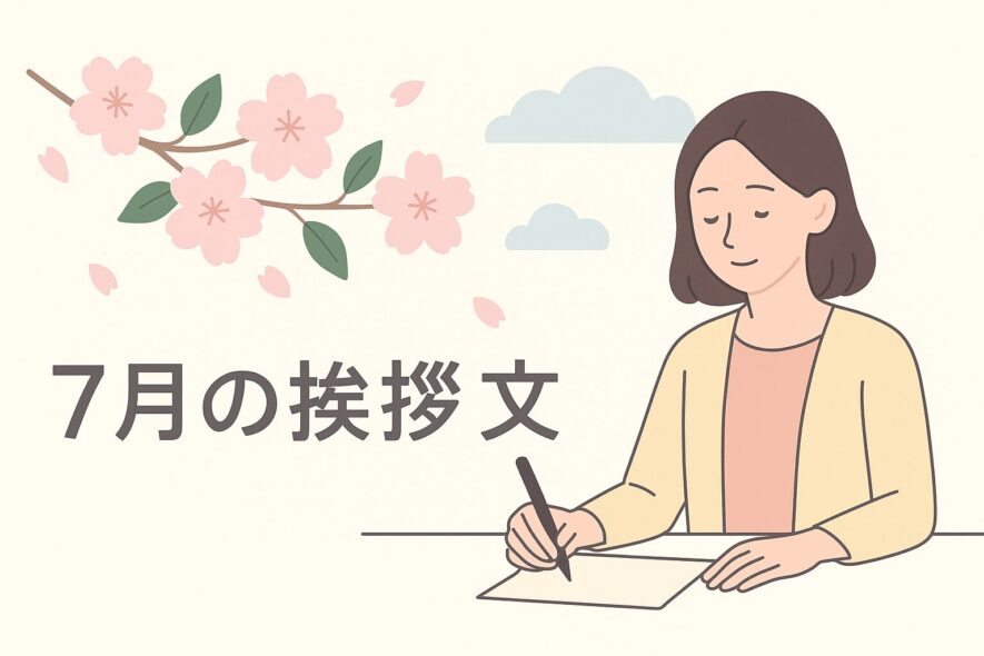 【7月の挨拶文】上旬・中旬・下旬で迷わない季語と文例の正しい使い方