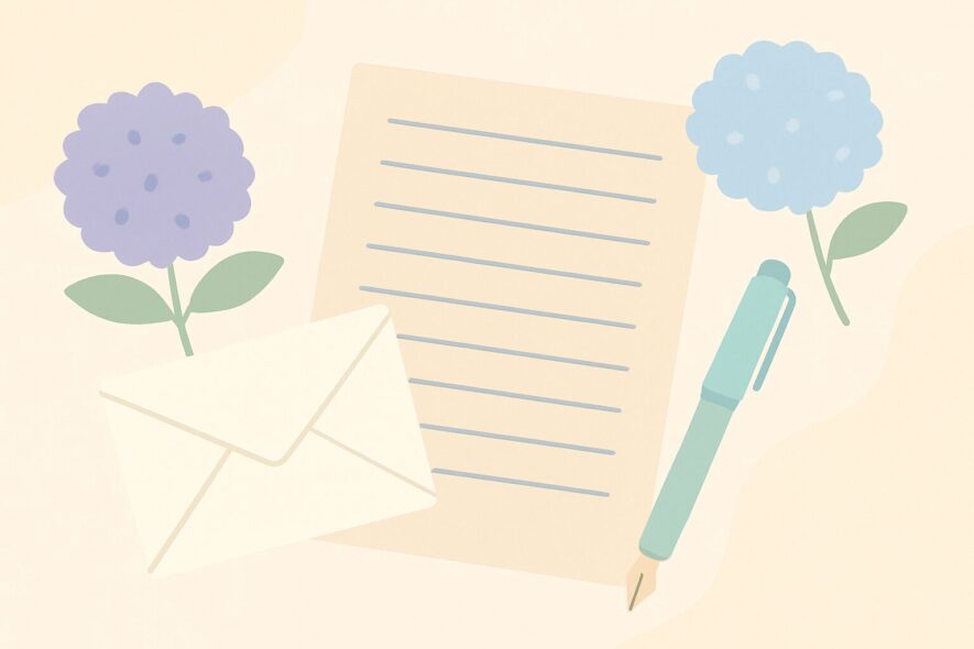 【6月の手紙の書き出し】季節感がある例文3選＋困らないためのコツ