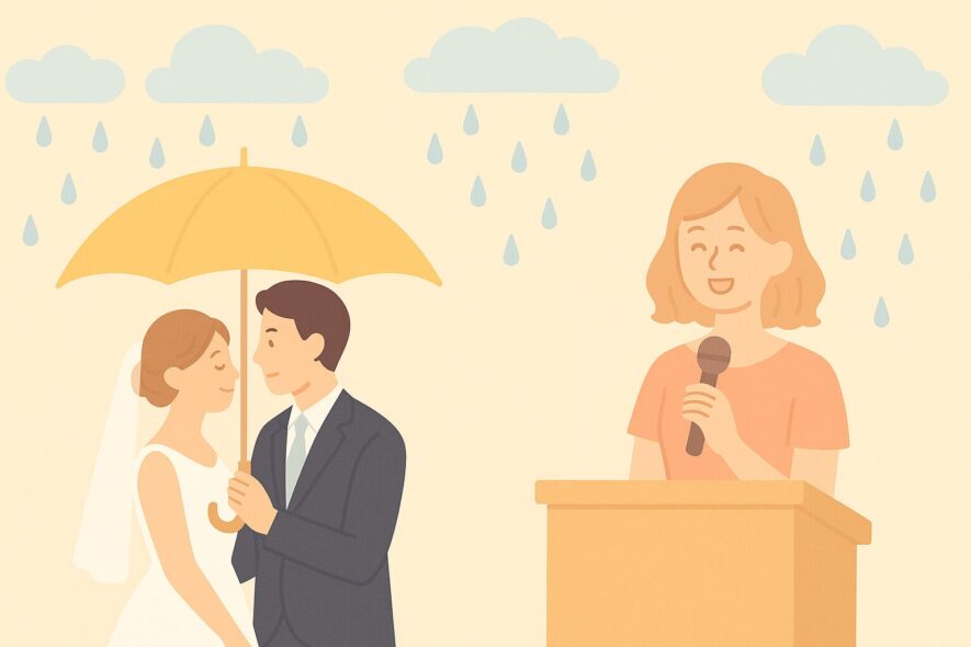 結婚式で使える雨の日の挨拶