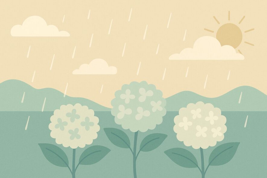 カジュアルな梅雨の書き出し表現