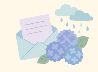 梅雨の挨拶を手紙で丁寧に伝える【季節感ある例文と書き方の工夫】