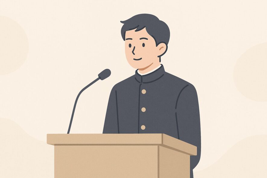 【部活の引退挨拶の構成3ステップ】感謝→思い出→未来の一言例つき