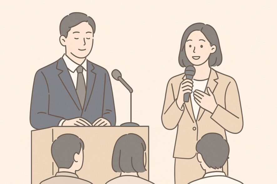 【壮行会挨拶の基本構成＋例文2つ】短く心に残るエピソードの入れ方