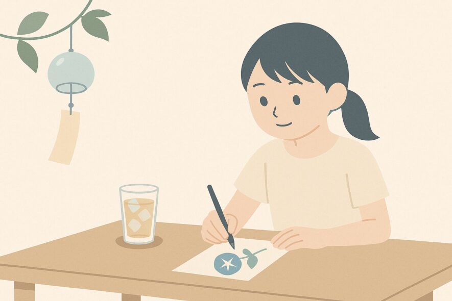 暑中見舞い 例文 子ども向け｜手書き＆夏休みマナー