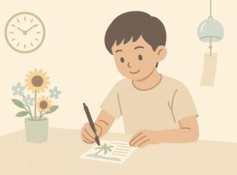 【小学生の暑中見舞い例文】学年別テンプレ3選＋先生に喜ばれる書き方