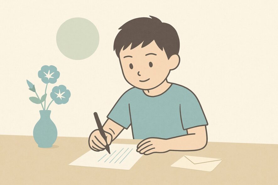 小学生が書く暑中見舞いの基本構成
