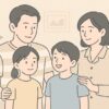 暑中見舞い 例文 家族と絆深まる挨拶文