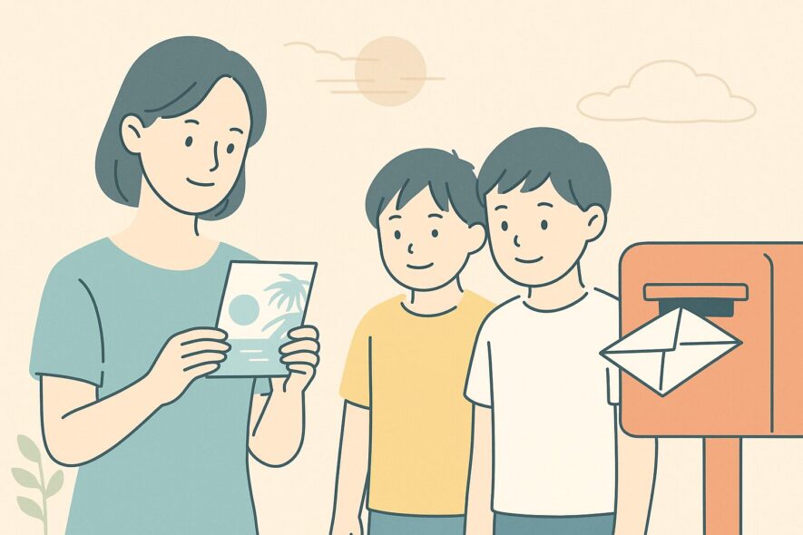 アレンジ自由、自分の家族らしい文章