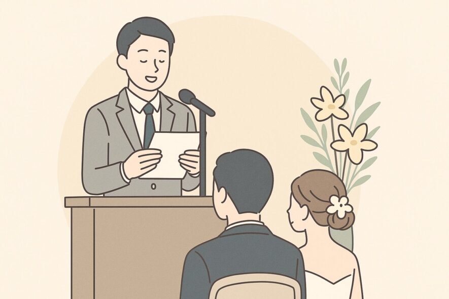 【結婚式の友人挨拶】鉄板の基本構成テンプレ＋関係性別に使える例文