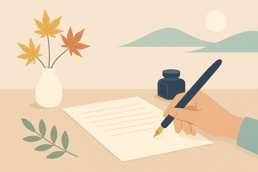 10月の手紙に迷わない書き出し方【季語と例文で自然に整う】