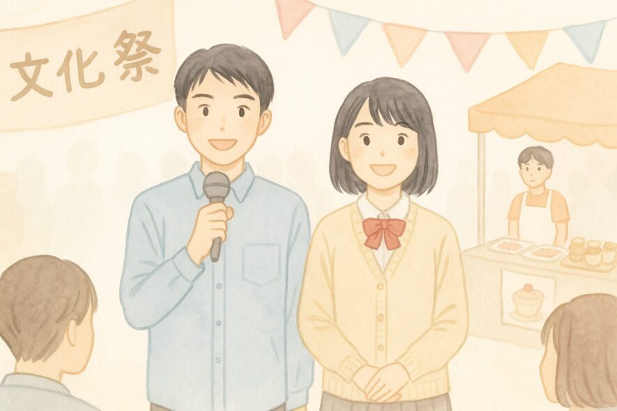 【文化祭の挨拶例文】開会・閉会1分テンプレと役割別ひな形まとめ