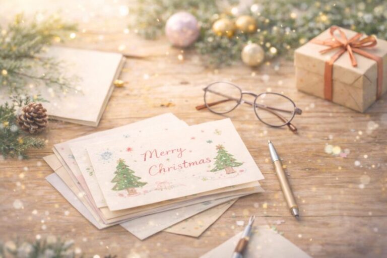 クリスマスメッセージカードの手書き例文まとめ|迷わず書ける型とコツ