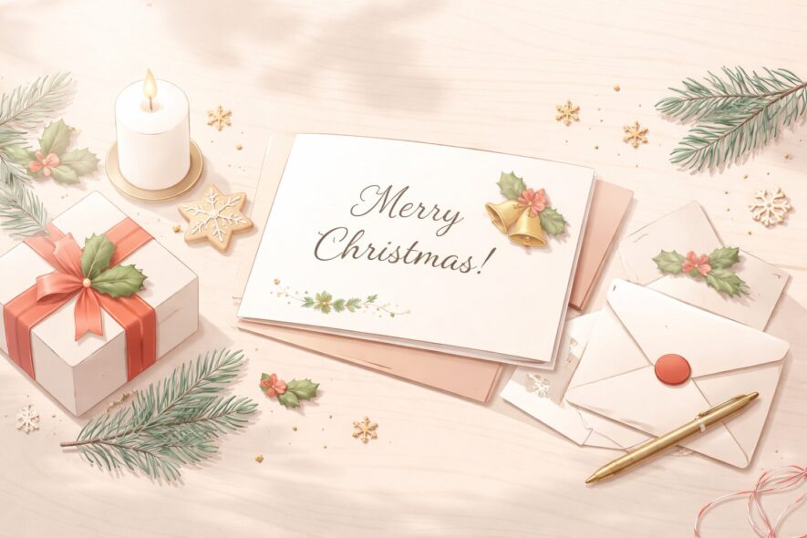 クリスマスメッセージカードの書き方と例文