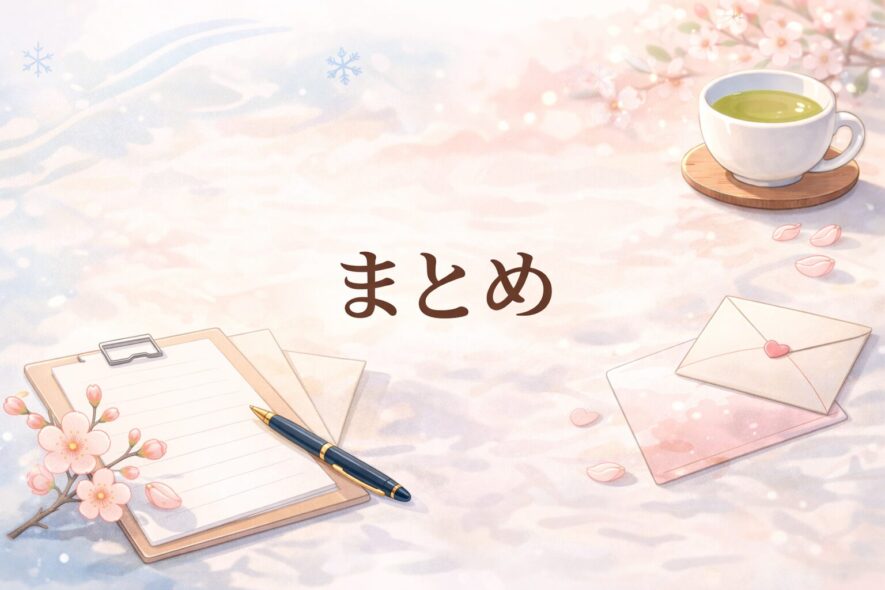 まとめ:迷わず書ける型