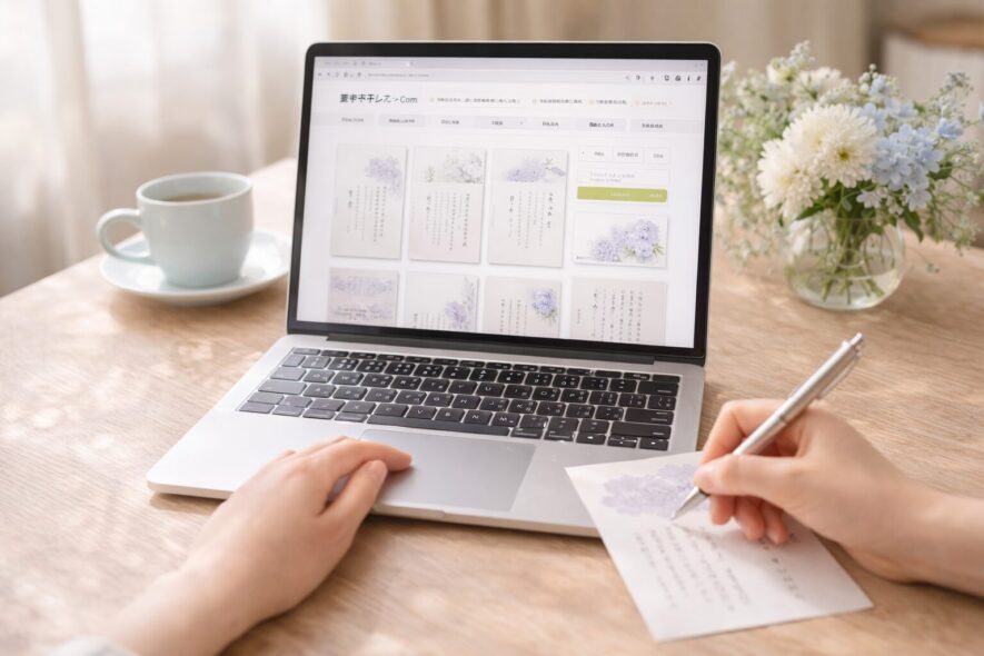 【挨拶状ドットコムの喪中はがき】出す時期と書き方、失敗しない準備