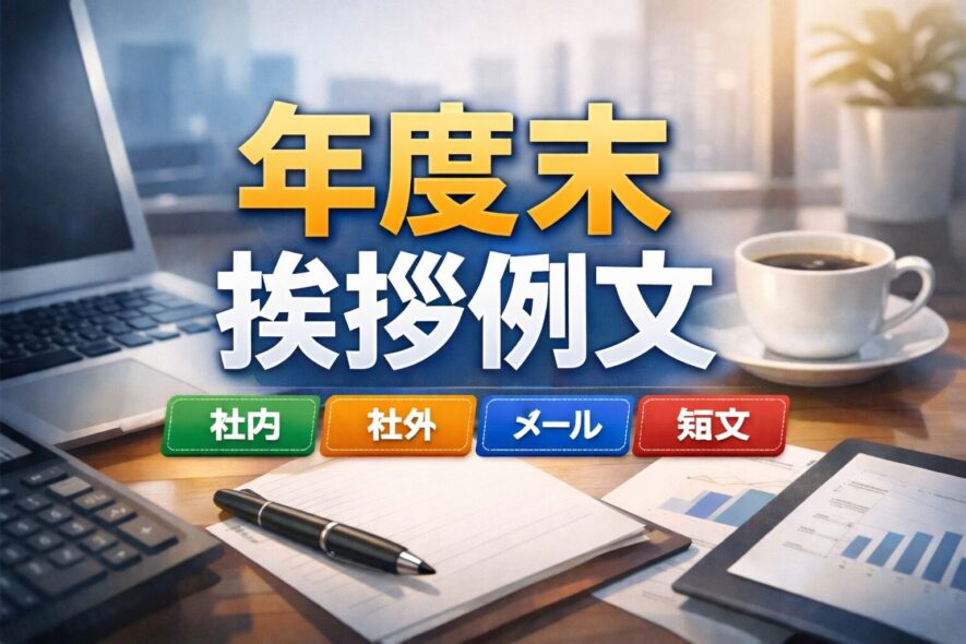 【年度末の挨拶例文】社内・社外メールの文例と書き方まとめ