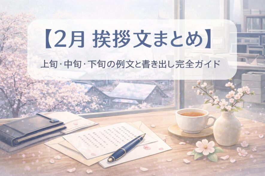 【2月の挨拶文まとめ】上旬・中旬・下旬の例文と書き出し完全ガイド