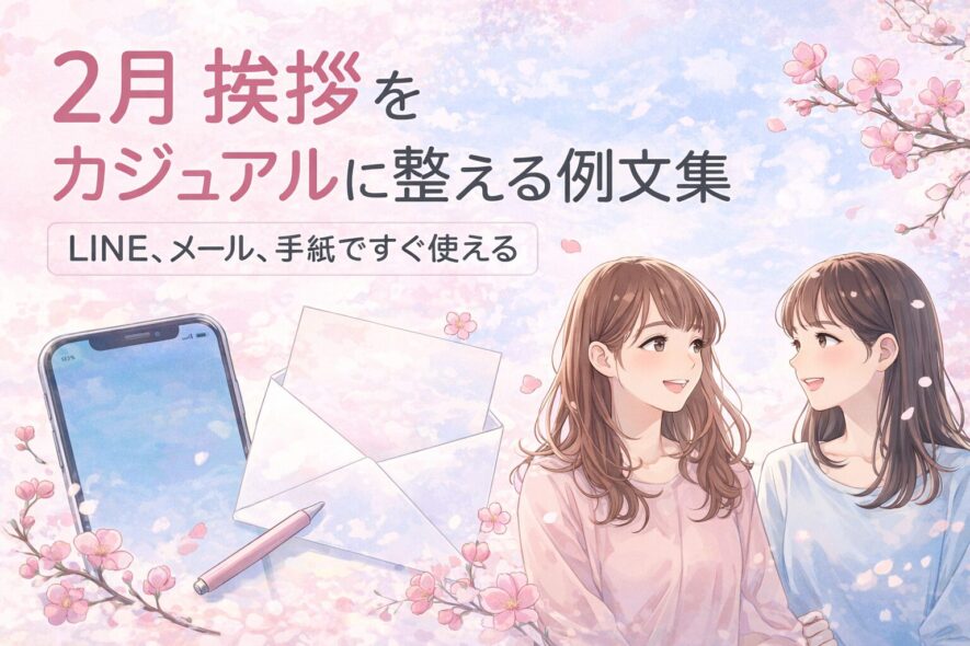 【2月挨拶カジュアル】使える例文集｜書き出し・結び・職場LINE