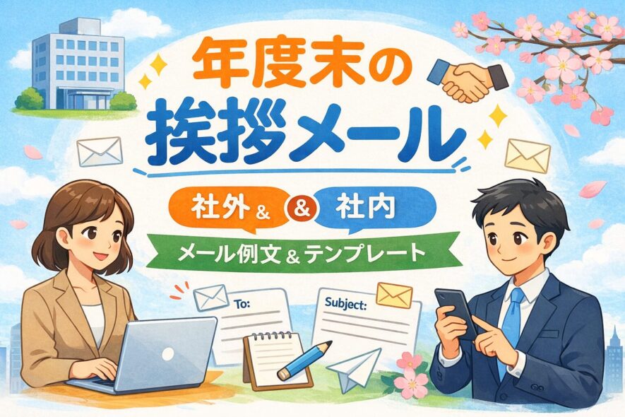 【年度末挨拶メール例文】社外・社内の書き方と件名テンプレまとめ