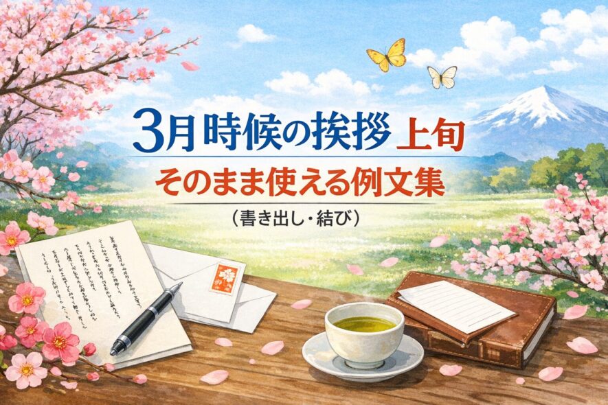 【3月上旬の時候の挨拶】そのまま使える例文(書き出し・結び)