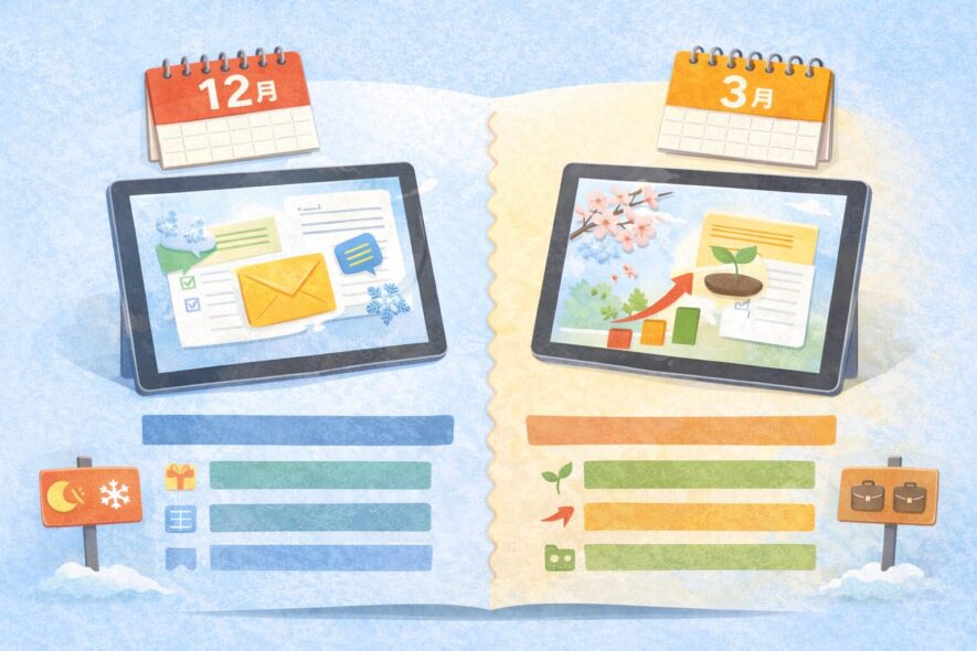 年度末挨拶の相手別例文