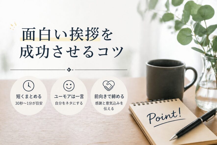 面白い挨拶を成功させるコツ