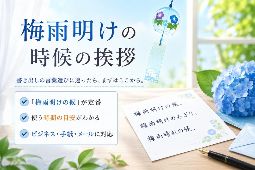 梅雨明けの時候の挨拶