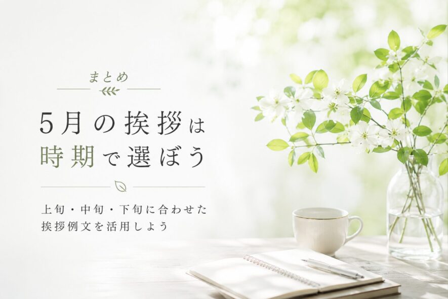まとめ｜5月の挨拶は時期で選ぼう