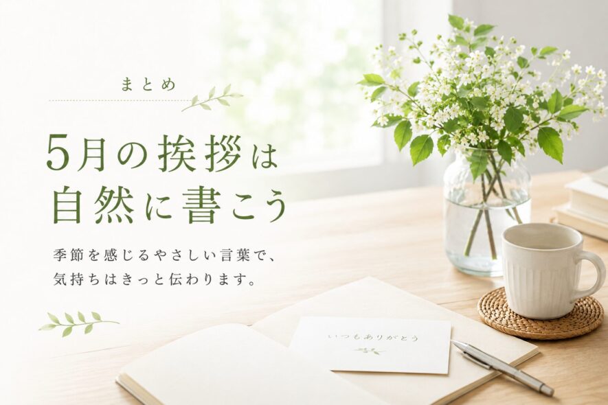 まとめ｜5月の挨拶は自然に書こう