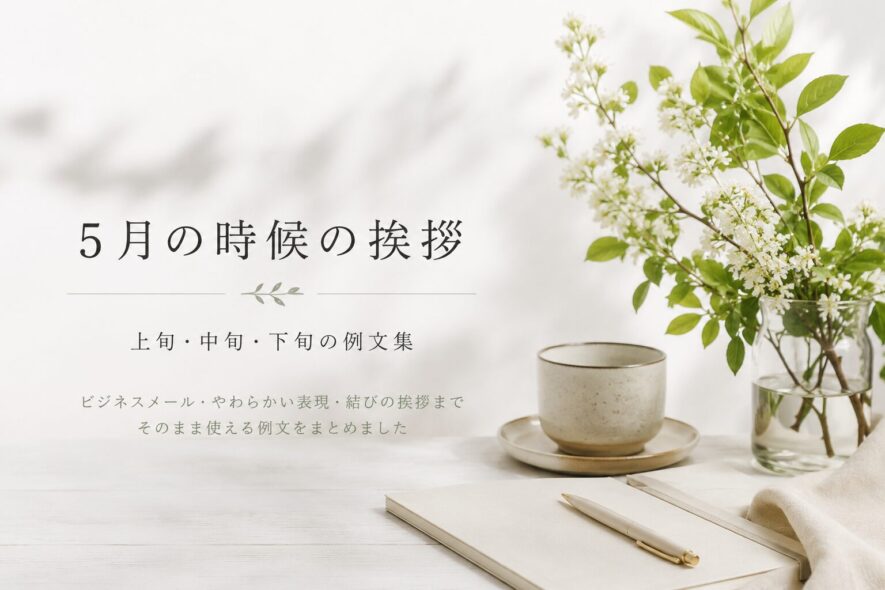 5月の時候の挨拶｜上旬・中旬・下旬の例文まとめ【そのまま使える】