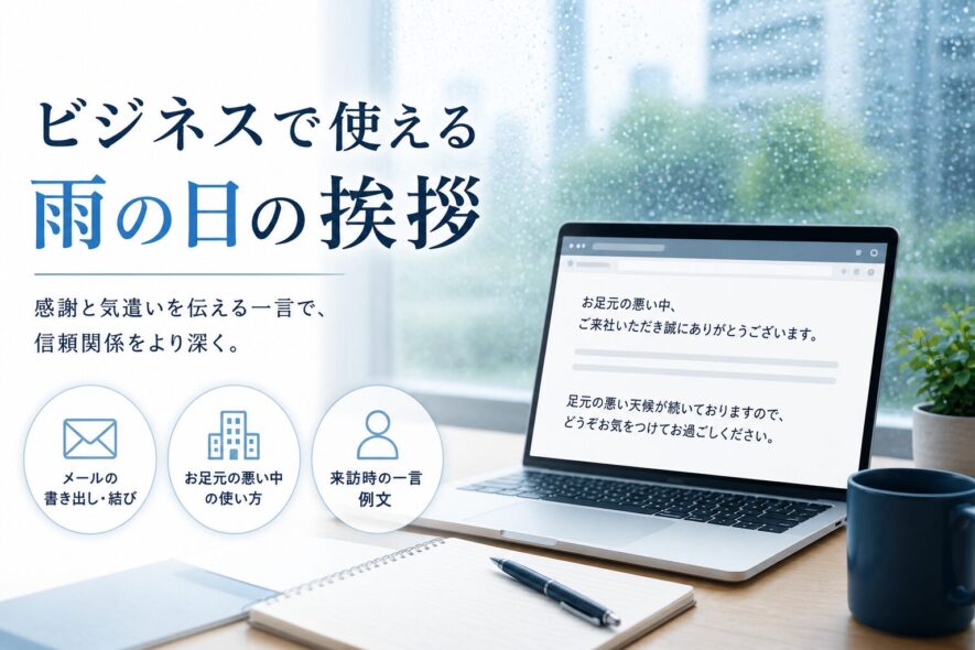 ビジネスで使える雨の日の挨拶