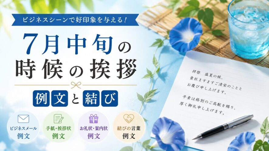 7月中旬の時候の挨拶