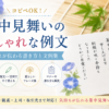 【暑中見舞いのおしゃれな例文】コピペOKの相手別の文例集