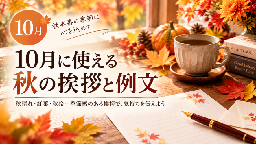 10月に使える秋の挨拶と例文