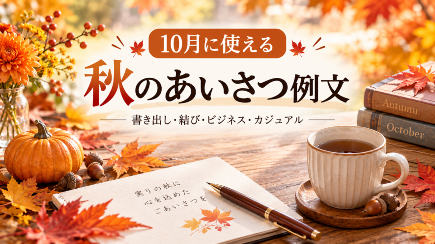 10月に使える秋のあいさつ例文