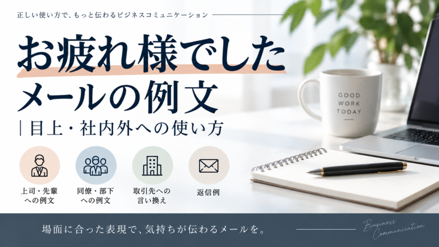 「お疲れ様でした」メール例文｜目上・上司・取引先への使い方