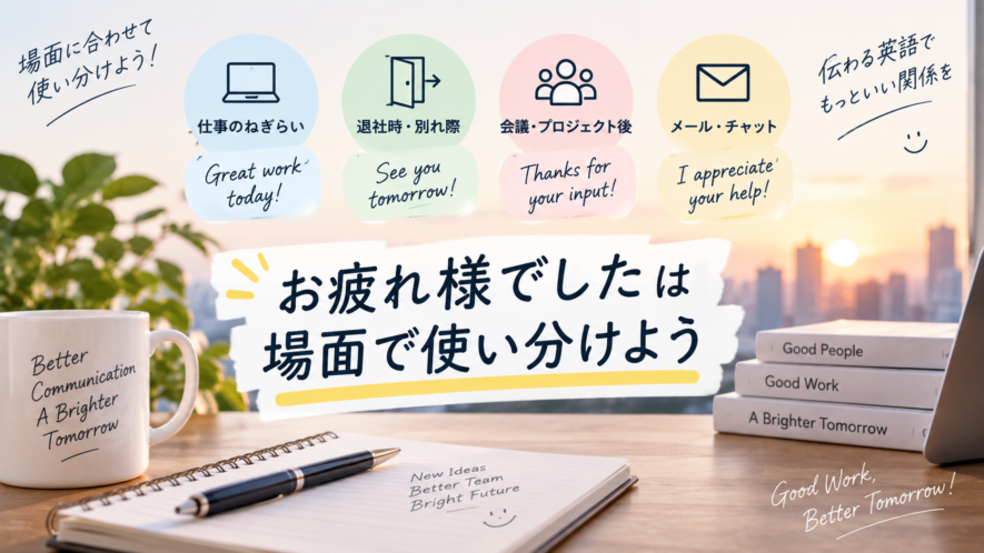 まとめ｜お疲れ様でしたは場面で使い分けよう