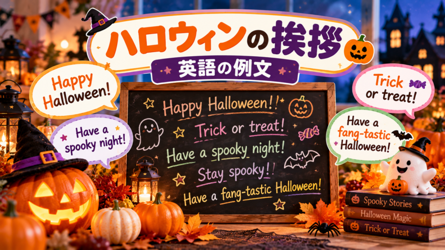 ハロウィンの挨拶【英語の例文】