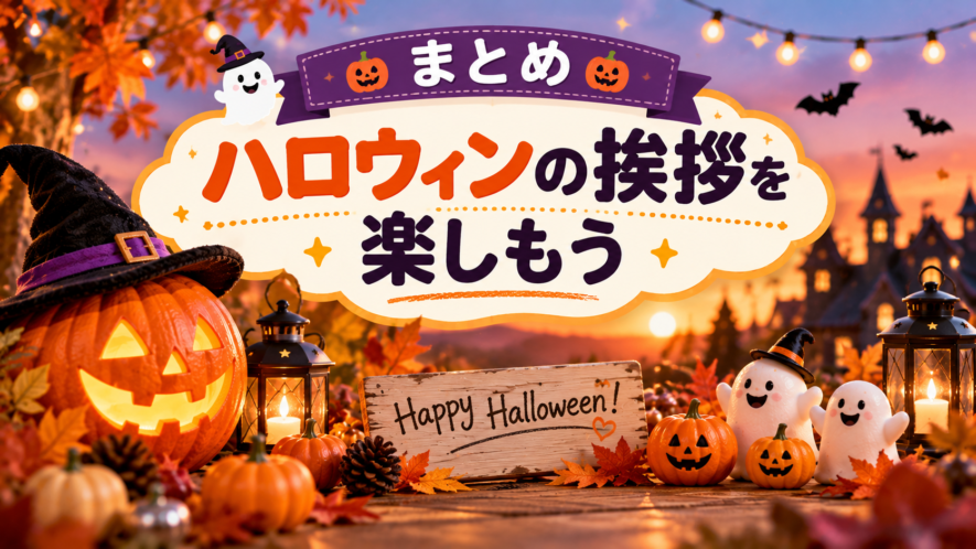 まとめ|ハロウィンの挨拶を楽しもう