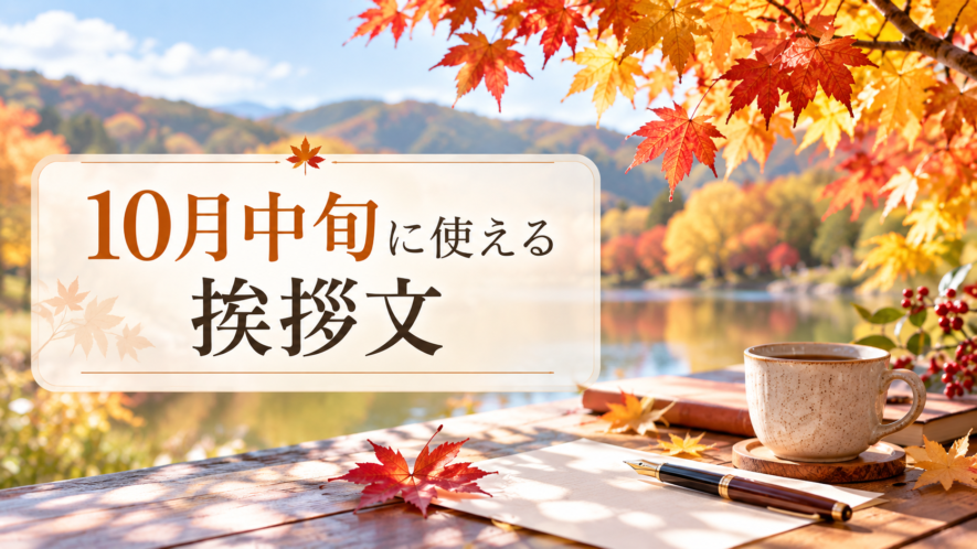 10月中旬に使える挨拶文