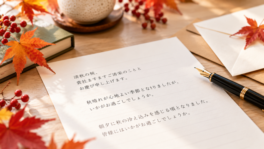 10月上旬の時候の挨拶例文